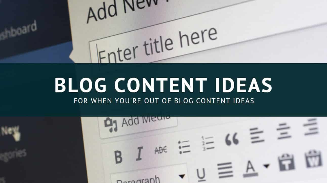 blog content ideas